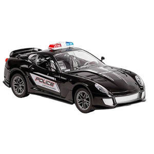 ماشین کنترلی شارژی پلیس مشکی مقیاس 1:16 Remote Control RC Police Car UD2502A_اسباب بازی